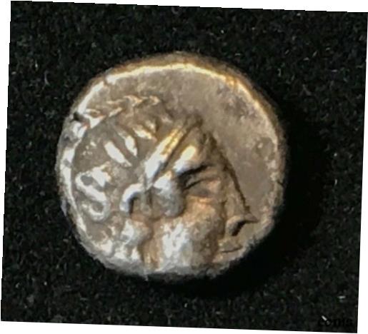  アンティークコイン コイン 金貨 銀貨  ANCIENT GREEK SILVER COIN OF ATTICA, DIOBOL, 449 - 420 B.C. RARE COIN!