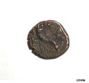 古代ギリシャの青銅貨。紀元前 400 〜 300 年。コーヌコピアAncient Greek Bronze coin. 400 - 300 BC. Cornuc...