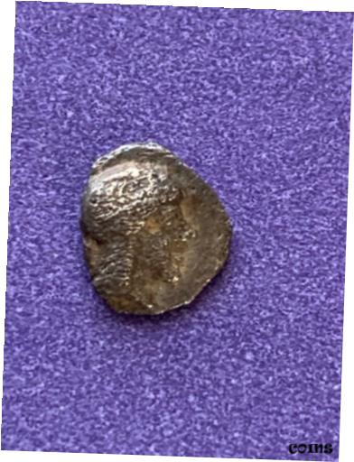  アンティークコイン コイン 金貨 銀貨  Ancient Greece Ionia, Uncertain mint 5 century BC?, silver Hemiobol 0.4 g Apollo