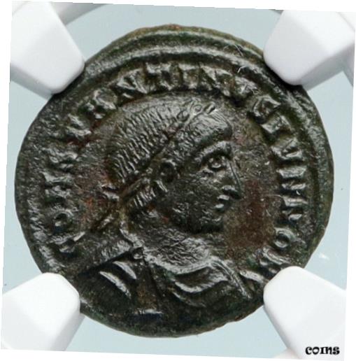 ڶ/ʼݾڽա ƥ    [̵] CONSTANTINE II Jr Son of Constantine the Great 321 Ancient Roman Coin NGC i89701