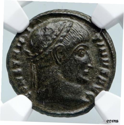 ڶ/ʼݾڽա ƥ    [̵] CONSTANTINE I the GREAT 320AD Thessalonica Ancient Roman NUMMUS Coin NGC i89579