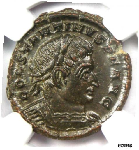 ڶ/ʼݾڽա ƥ    [̵] Roman Constantine I BI Nummus AE3 Coin (307-337 AD) - Certified NGC MS (UNC)