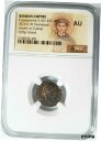 コンスタンティヌス 2 世 ローマ帝国 BI Nummus AE3/4 NGC AU 古代 Epfig Hoard 血統Constantine II Roman Empire BI Nummus AE3/4 NGC AU Ancient Epfig Hoard Pedigree(3)