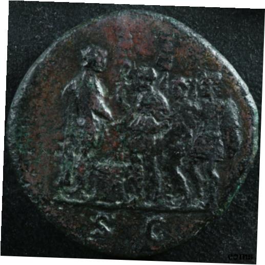 ڶ/ʼݾڽա ƥ Ų Domitian Sestertius 85 Soldiers Altar Standard Aquila Rome RIC 403 [̵] #oof-wr-010349-1603