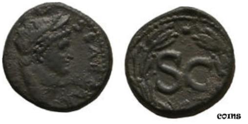 【極美品/品質保証書付】 アンティークコイン コイン 金貨 銀貨 [送料無料] Ancient Rome 81-96 AD DOMITIAN ANTIOCH SEMIS WREATH