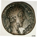 【極美品/品質保証書付】 アンティークコイン コイン 金貨 銀貨 [送料無料] Roman Bronze Sestiritus Marcus Aurelius 161-180 AD