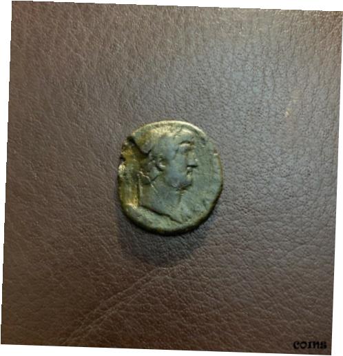 【極美品/品質保証書付】 アンティークコイン コイン 金貨 銀貨 [送料無料] NICE! EMPEROR HADRIAN Ancient Roman Coin AE As 124-128AD MINERVA RIC664Var. 8.8g