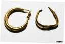 ZURQIEH -AS25692- 古代ローマのゴールド 2 個。リングとイヤリング。 200〜300ZURQIEH -AS25692- ANCIENT ROM...