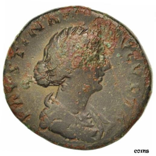  アンティークコイン コイン 金貨 銀貨   Coin, Faustina II, As, 156-161, Roma, VF, Bronze, RIC:1639