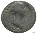 古代ローマ AD 145-146 ラージ AS ファウスティナ マイナー ジュノーAncient Rome AD 145-146 Large AS Faustina Minor Juno