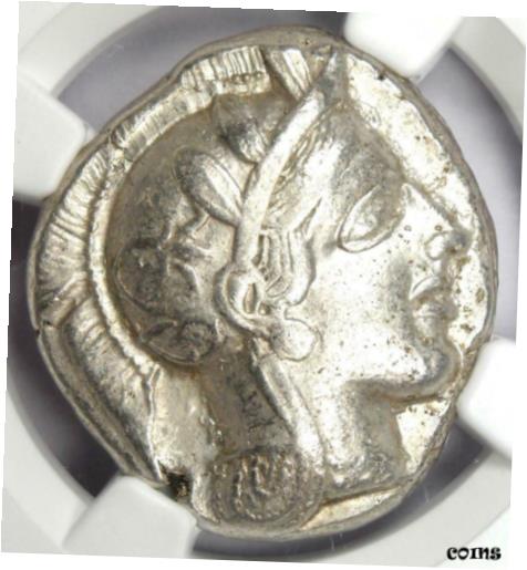 【極美品/品質保証書付】 アンティークコイン 銀貨 Athens Attica Greece Athena Owl Tetradrachm Silver Coin (440-404 BC) - NGC XF! [送料無料] #sct-wr-010427-320