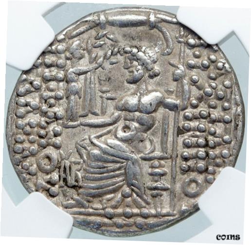 【極美品/品質保証書付】 アンティークコイン 銀貨 PHILIP I Gabinius ANTIOCH Ancient Greek Silver Tetradrachm Roman Coin NGC i87706 [送料無料] #sct-wr-010427-514