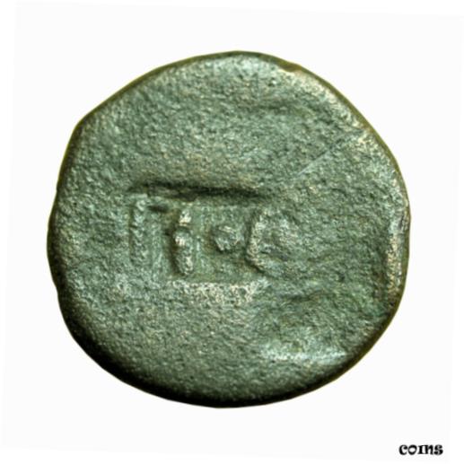  アンティークコイン コイン 金貨 銀貨  02207 Ancient Greek or Roman Coin Uncertain AE21mm Countermark