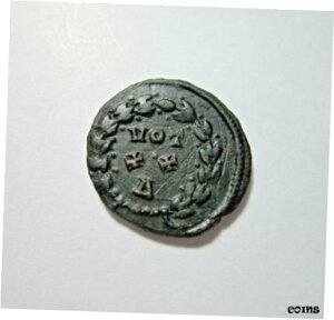 ディオクレティアヌス帝。 AE放射。西暦284年から305年。ローマ造幣局紀元 297 〜 298 年。リースリバース。DIOCLETIAN. AE RADIATE. 284-305 AD. ROME MINT 297-298 AD. WREATH REVERSE.