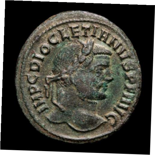  アンティークコイン コイン 金貨 銀貨  *Lucernae* Diocletian Follis GENIO POPVLI ROMANI S-B Siscia 294 A.D.