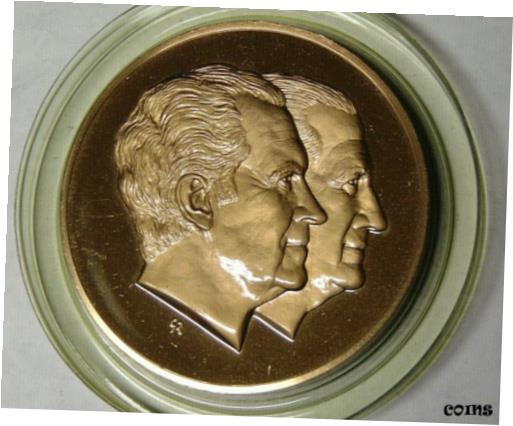  アンティークコイン コイン 金貨 銀貨  President Richard Nixon 2nd Inauguration Medal 1973 Solid Bronze 7 Troy Ounces