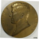 ジョン・F・ケネディ大統領 米国造幣局平和銅メダル 直径2 3/4インチPresident John F Kennedy US Mint Peace Bronz...
