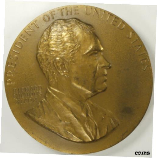  アンティークコイン コイン 金貨 銀貨  President Richard Nixon US Mint Peace Medal Bronze 2 3/4 Inch Diameter