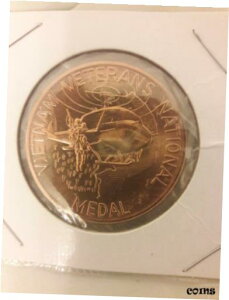 ベトナム退役軍人国家勲章(1984年議会法により米国がマイラーUNCで鋳造)VIETNAM VETERANS NATIONAL MEDAL BY ACT OF CONGRESS 1984 US MINTED IN MYLAR UNC.