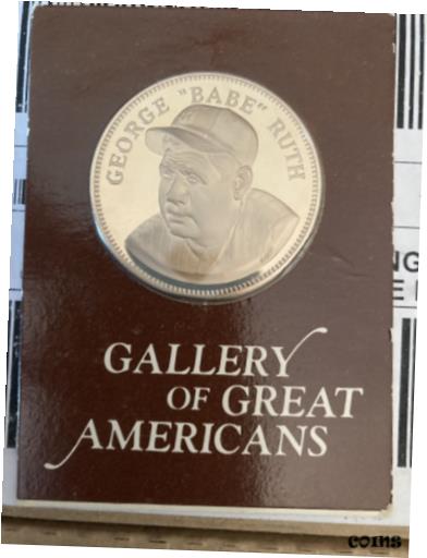 【極美品/品質保証書付】 アンティークコイン コイン 金貨 銀貨 [送料無料] 1971 Franklin Mint George Babe Ruth Bronze Medal of Great Americans