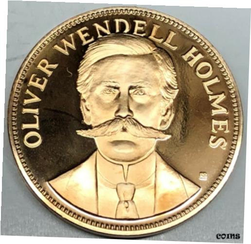 # C4228 フランクリン・ミント銅メダル、オリバー・ウェンデル・ホームズ# C4228 FRANKLIN MINT BRONZE MEDAL, OLIVER WENDELL HOMES