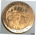 【極美品/品質保証書付】 アンティークコイン コイン 金貨 銀貨 送料無料 C229 FRANKLIN MINT BRONZE MEDAL, S.C. VOTES TO NULLIFICATION 1832