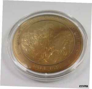 1838年秋、西へのインディアンの強制移住 フランクリンミント銅貨Fall,1838 Forcible Removal Of Indians To The West Franklin Mint Bronze Coin