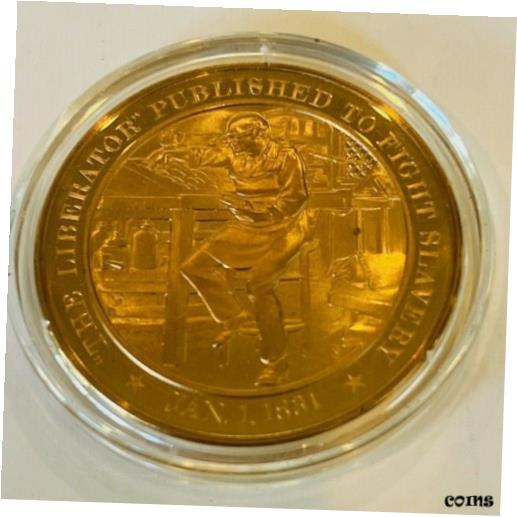 【極美品/品質保証書付】 アンティークコイン コイン 金貨 銀貨 [送料無料] Franklin Mint Bronze Coin Medal History United States Liberator Published 1881