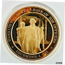 ワシントン、役員の休暇を取る 1783 プルーフ青銅貨 - フランクリンミントWashington Takes Leave Of His Officers 1783 Proof Bronze Coin - Franklin Mint