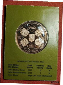 フランクリンミント SCI-42 ニュージーランド王立協会、プルーフ銅メダル t932Franklin Mint SCI-42 Royal Society of New Zealand, Proof Bronze Medal t932
