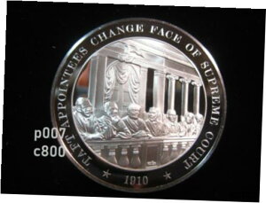 米国の歴史 1910 年最高裁判所法タフト フランクリン ミント ブロンズ プルーフ 45mm メダルUS History 1910 Supreme Court Law Taft Franklin Mint Bronze Proof 45mm Medal