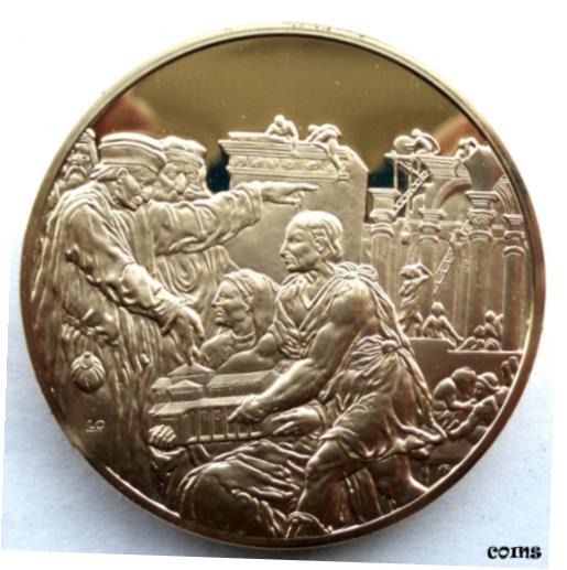  アンティークコイン コイン 金貨 銀貨  GIORGIO VASARI BRUNELLESCHI PRESENTS COSIMO THE ELDER BU Proof Medal 50.75mm 80g
