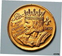 【極美品/品質保証書付】 アンティークコイン コイン 金貨 銀貨 送料無料 1979 MARDI GRAS Krewe of Rex NEW ORLEANS Aluminum Doubloon Throw Medal with King