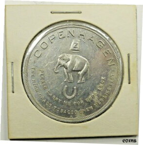 1939 コペンハーゲン 幸運の噛みタバコ広告アルミニウム メダル 38 mm1939 Copenhagen Good Luck Chew Tobacco Advertising Aluminum Medal 38mm