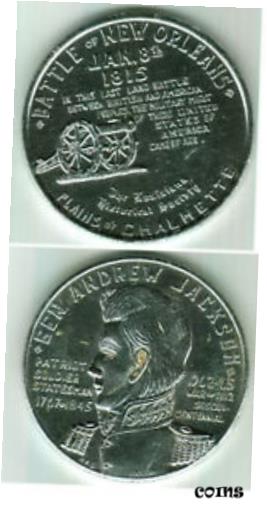 【極美品/品質保証書付】 アンティークコイン コイン 金貨 銀貨 [送料無料] 1962-65 BATTLE OF NEW ORLEANS/ANDREW JACKSON SESQUICENTENNIAL MEDAL