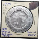 yɔi/iۏ؏tz AeB[NRC RC   [] 1970 Indiana State Numismatic Association 12th Convention metal token aluminum