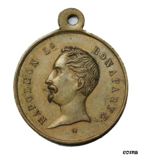 【極美品/品質保証書付】 アンティークコイン コイン 金貨 銀貨 [送料無料] France Revolution Of 1848 Napoleon III Bonaparte Brass Medal