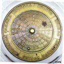 【極美品/品質保証書付】 アンティークコイン コイン 金貨 銀貨 送料無料 (1855) PERPETUAL CALENDAR TOKEN PENNSYLVANIA SQ MILES POP