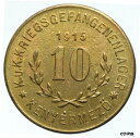  アンティークコイン コイン 金貨 銀貨  1915 AUSTRIA HUNGARY Prisoner of POW World War I KENYERMEZO 10 Heller i100815