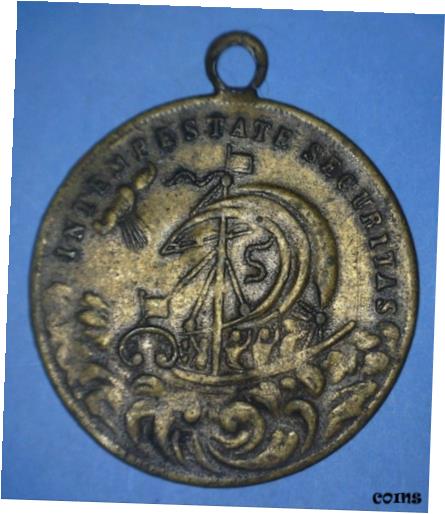 ڶ/ʼݾڽա ƥ    [̵] INTEMPESTATE SECURITAS / SAFETY-IN-STORM - SEAFARING MEDALLION - *27481347