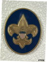 ボーイスカウトの誓いのオーバルトークン ネイビーブルーの背景 ゴールドトーン 2x1.5インチBoy Scout Oath Oval Token Navy Blue Background Gold Tone 2x1.5"