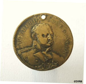 イギリス イングランド フレデリック ヨーク公 デスメダル トークン 1827 年 1 月 5 日 イギリスGreat Britain England FREDERICK DUKE of YORK Death Medal token Jan 5th 1827 UK