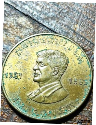 ڶ/ʼݾڽա ƥ    [̵] John F. Kennedy U.S. Mint Presidential Medal 1961 - 1963 Bronze / Brass