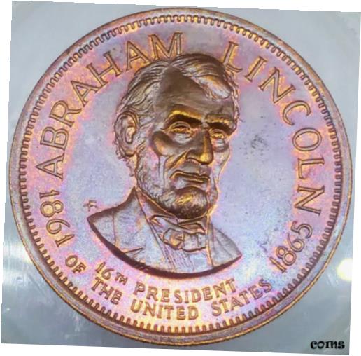 ڶ/ʼݾڽա ƥ    [̵] ABRAHAM LINCOLN 1861-1865 UNION LEADER COMMEMORATIVE TOKEN