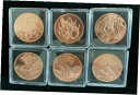 ワールド オブ ドラゴンズ 1オンス銅メダル 6 個の完全なセットWorld Of Dragons 1 Oz. Copper Complete Set of S...