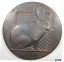 ڶ/ʼݾڽա ƥ    [̵] France RABBIT by Briquemont large copper galvano about 6 1/4 inches in diameter