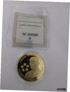 第二次世界大戦のアメリカ造幣局指導者ドワイト・D・アイゼンハワー 24K ゴールド レイヤードAmerican Mint Leaders of World War II Dwight D. Eisenhower 24k Gold layered