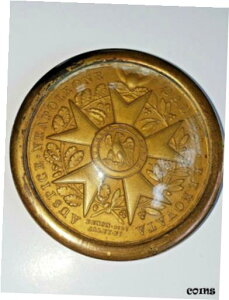 ナポレオン就任式レジオンドヌール勲章。銅電着シェルメダルNapoleon Inauguration Legion of Honor. Copper Electrotype Shell Medal