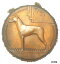 ڶ/ʼݾڽա ƥ    [̵] France dog MODEL FOR A CANINE AWARD copper galvano about 6 1/2ins by Briquemont