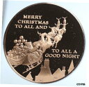 【極美品/品質保証書付】 アンティークコイン コイン 金貨 銀貨 [送料無料] 1973 USA United States MERRY CHRISTMAS SANTA CLEMENT MOORE Proof Medal i109076